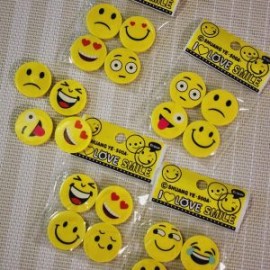 Borradores Goma de Emoji (se envia la carita al azar).