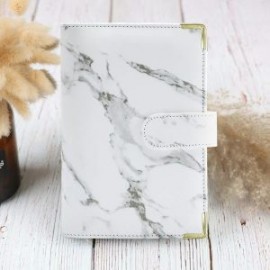Carpeta Organigastos Color Blanco Marmol Planner Completa Impermeable