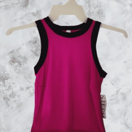 Blusa Sin Mangas para Dama Fucsia Básica Steph