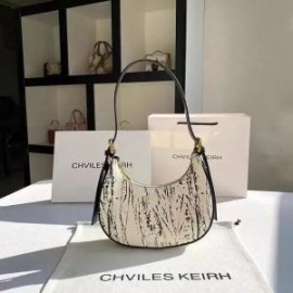 Bolso de Dama Cuero Sintético Marmol Cascarón con Cremallera Crossbody